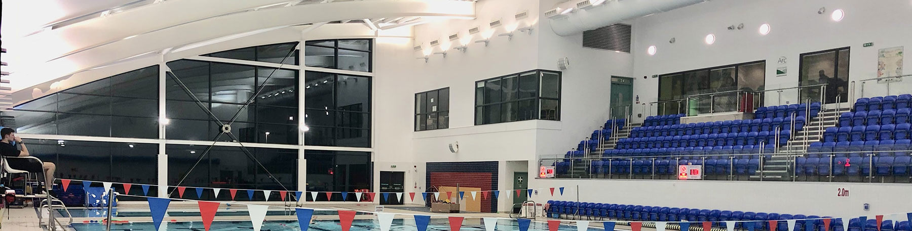 ARC Leisure Centre Matlock swimming pool hall led lights saving energy