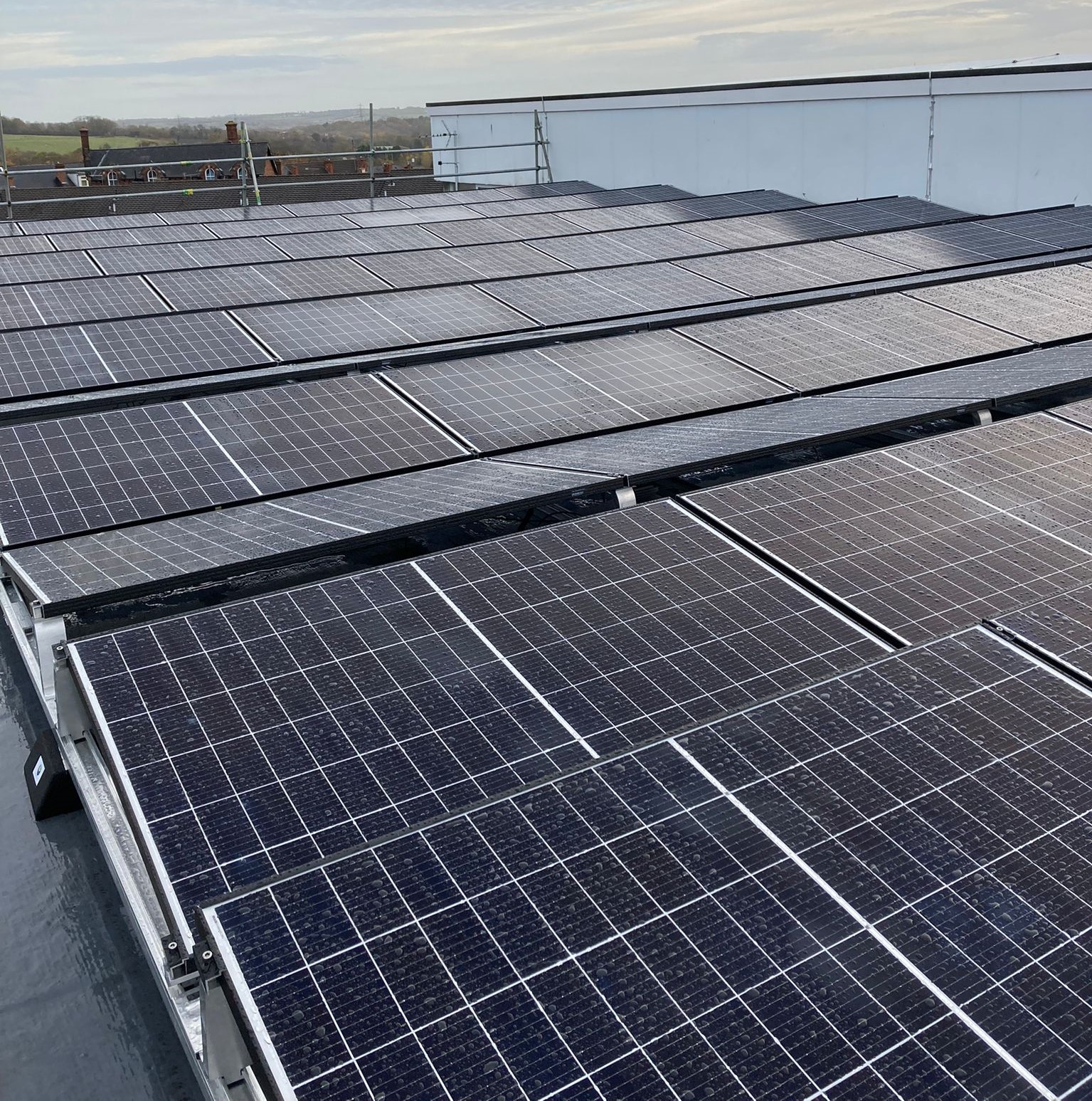 solar panels at Eckington